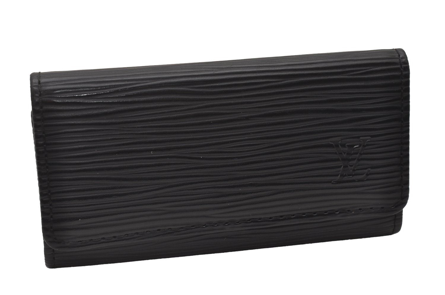 Authentic Louis Vuitton Epi Multicles 4 Key Case Black M63822 LV 5603I