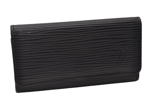 Authentic Louis Vuitton Epi Multicles 4 Key Case Black M63822 LV 5603I