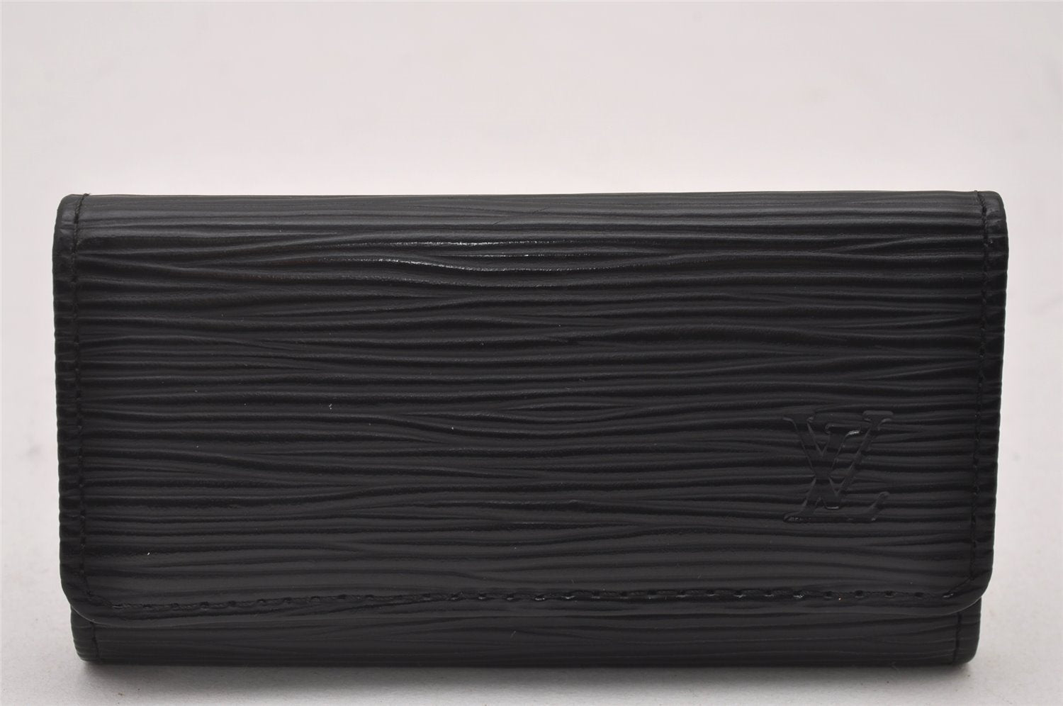 Authentic Louis Vuitton Epi Multicles 4 Key Case Black M63822 LV 5603I
