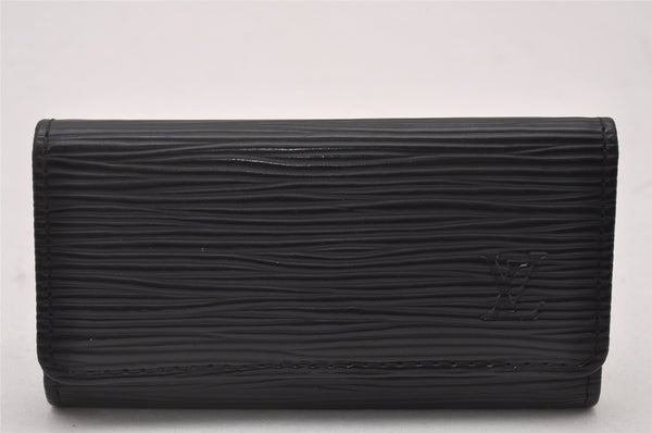 Authentic Louis Vuitton Epi Multicles 4 Key Case Black M63822 LV 5603I