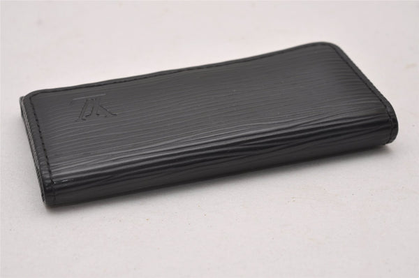 Authentic Louis Vuitton Epi Multicles 4 Key Case Black M63822 LV 5603I