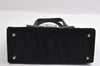 Authentic FENDI Vintage 2Way Shoulder Hand Bag Purse Velour Leather Black 5604I