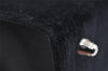 Authentic FENDI Vintage 2Way Shoulder Hand Bag Purse Velour Leather Black 5604I