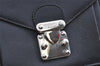 Authentic FENDI Vintage 2Way Shoulder Hand Bag Purse Velour Leather Black 5604I
