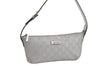 Authentic GUCCI Hand Bag Pouch Purse GG Canvas Leather 190393 Silver 5605F