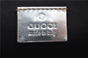 Authentic GUCCI Hand Bag Pouch Purse GG Canvas Leather 190393 Silver 5605F