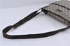 Authentic GUCCI Shoulder Cross Body Bag GG PVC Leather 141198 Brown 5606C