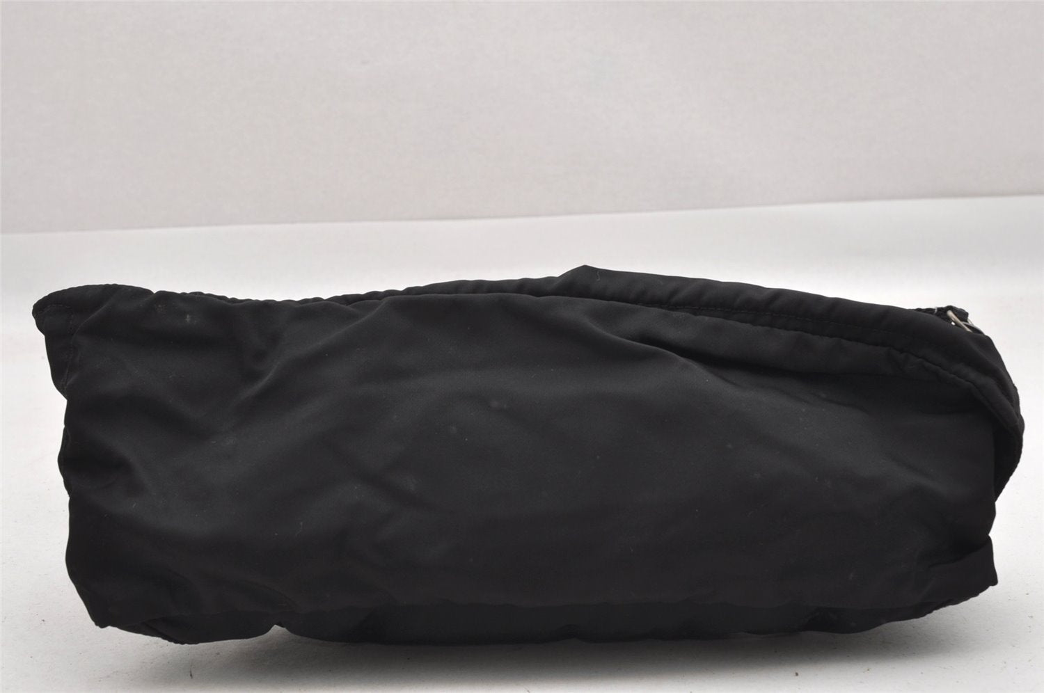 Authentic PRADA Vintage Nylon Tessuto Waist Body Bag Purse Black 5606I