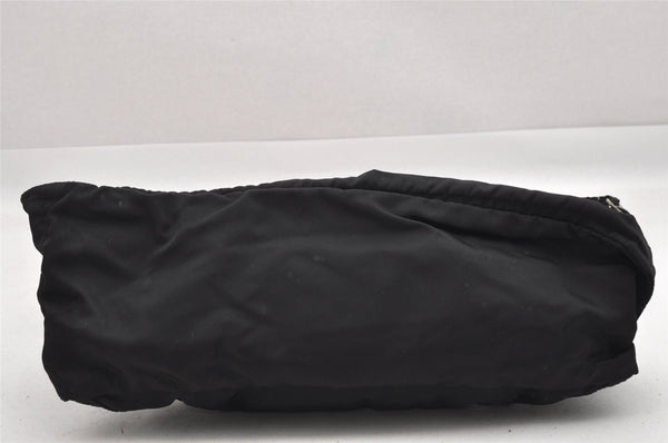 Authentic PRADA Vintage Nylon Tessuto Waist Body Bag Purse Black 5606I