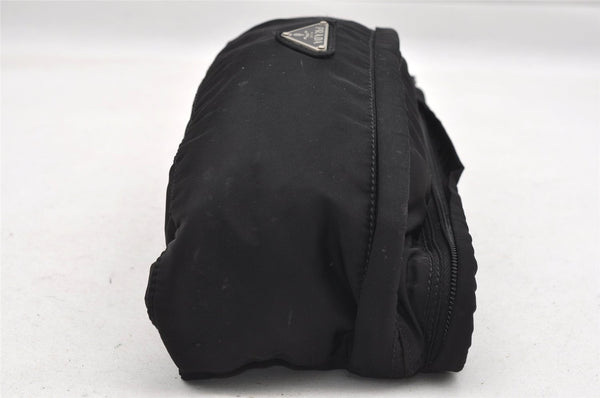 Authentic PRADA Vintage Nylon Tessuto Waist Body Bag Purse Black 5606I