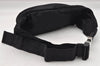 Authentic PRADA Vintage Nylon Tessuto Waist Body Bag Purse Black 5606I