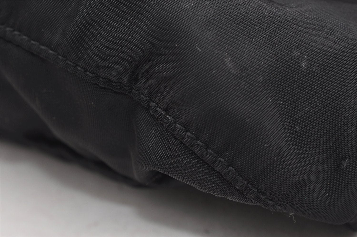 Authentic PRADA Vintage Nylon Tessuto Waist Body Bag Purse Black 5606I