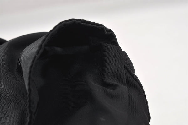 Authentic PRADA Vintage Nylon Tessuto Waist Body Bag Purse Black 5606I