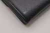 Authentic CHANEL Caviar Skin Vintage CC Logo Trifold Wallet Purse Black 5607I