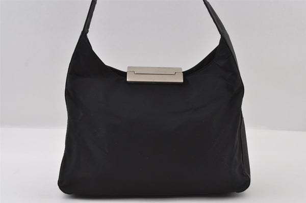 Authentic PRADA Vintage Nylon Tessuto Shoulder Hand Bag Black 5608I