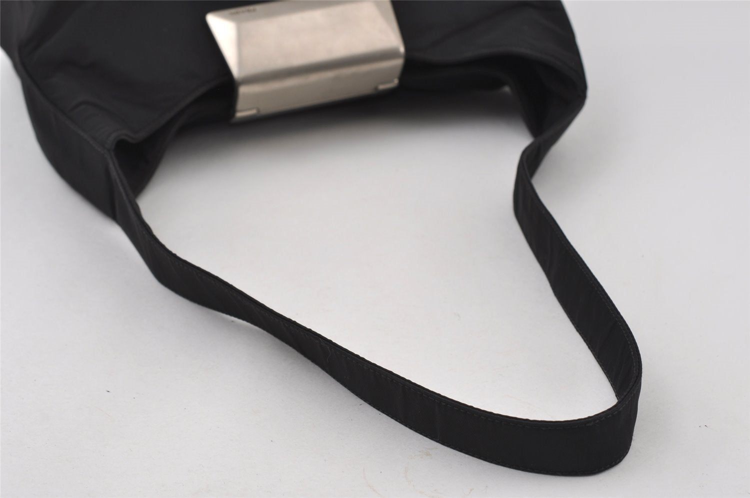 Authentic PRADA Vintage Nylon Tessuto Shoulder Hand Bag Black 5608I