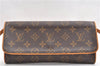 Authentic Louis Vuitton Monogram Pochette Twin GM Shoulder Bag M51852 LV 5609F
