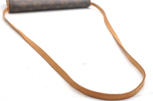 Authentic Louis Vuitton Monogram Pochette Twin GM Shoulder Bag M51852 LV 5609F