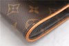 Authentic Louis Vuitton Monogram Pochette Twin GM Shoulder Bag M51852 LV 5609F