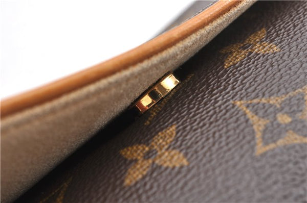 Authentic Louis Vuitton Monogram Pochette Twin GM Shoulder Bag M51852 LV 5609F