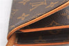 Authentic Louis Vuitton Monogram Pochette Twin GM Shoulder Bag M51852 LV 5609F