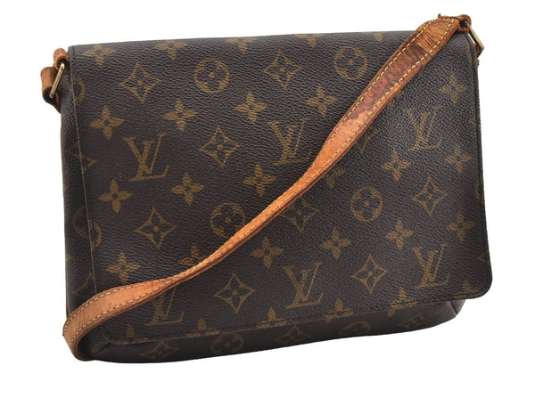 Authentic Louis Vuitton Monogram Musette Tango Shoulder Bag M51257 LV 5609I