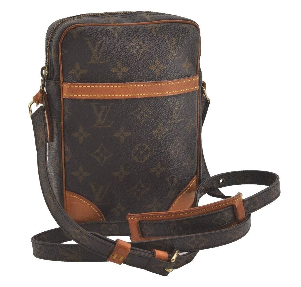 Authentic Louis Vuitton Monogram Danube Shoulder Cross Bag M45266 Junk 5611I
