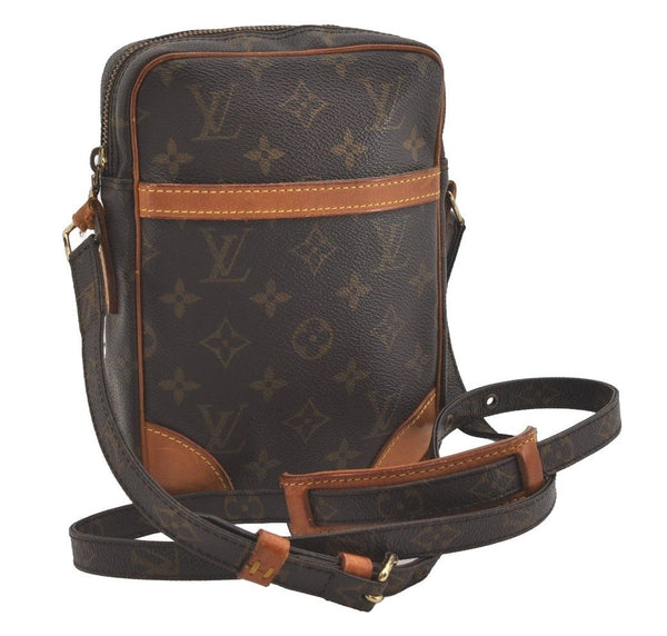 Authentic Louis Vuitton Monogram Danube Shoulder Cross Bag M45266 Junk 5611I