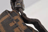 Authentic FENDI Zucca Mamma Baguette Shoulder Bag Canvas Leather Brown 5613I