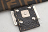 Authentic FENDI Zucca Mamma Baguette Shoulder Bag Canvas Leather Brown 5613I