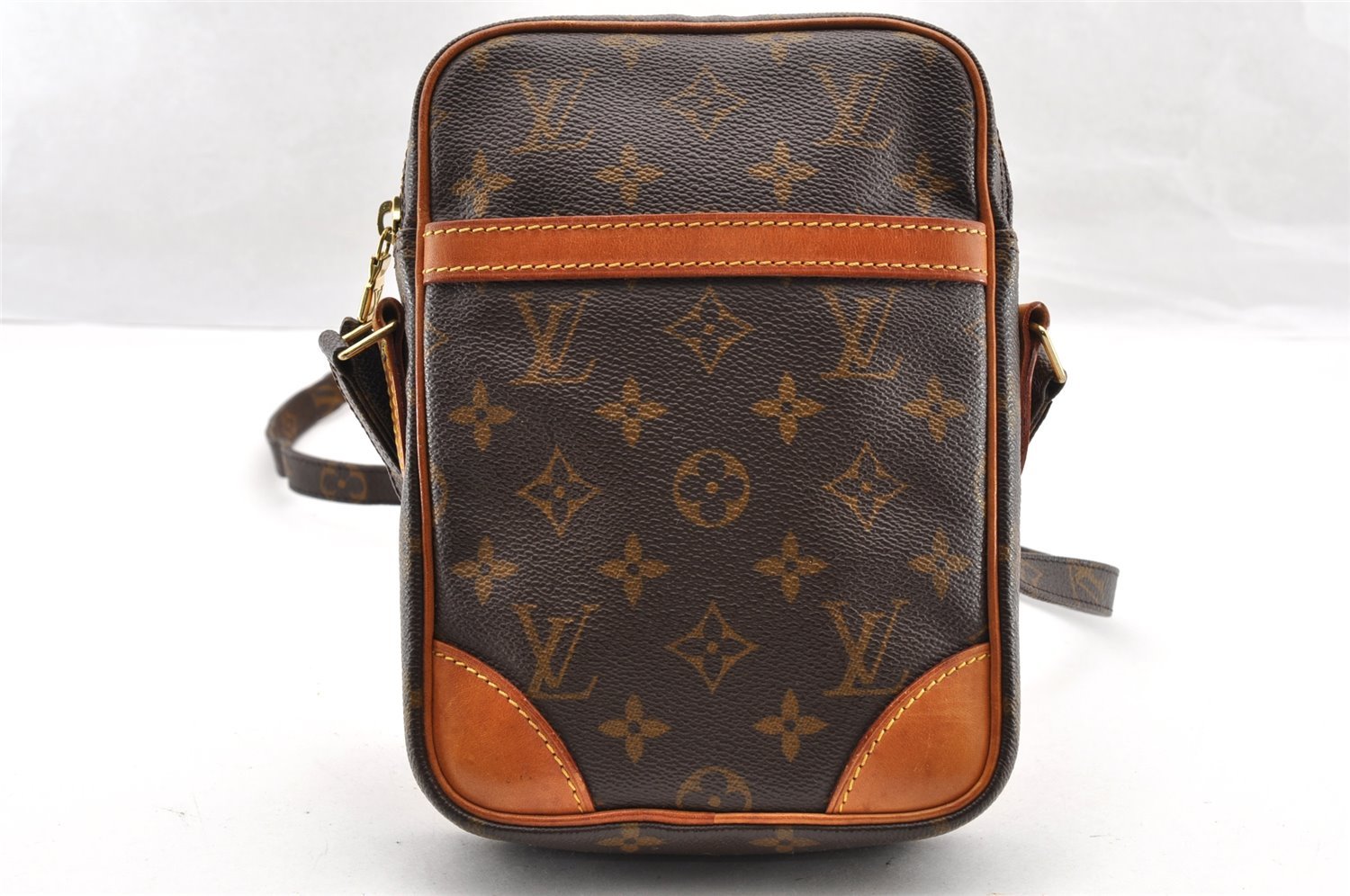 Authentic Louis Vuitton Monogram Danube Shoulder Cross Body Bag M45266 LV 5614I