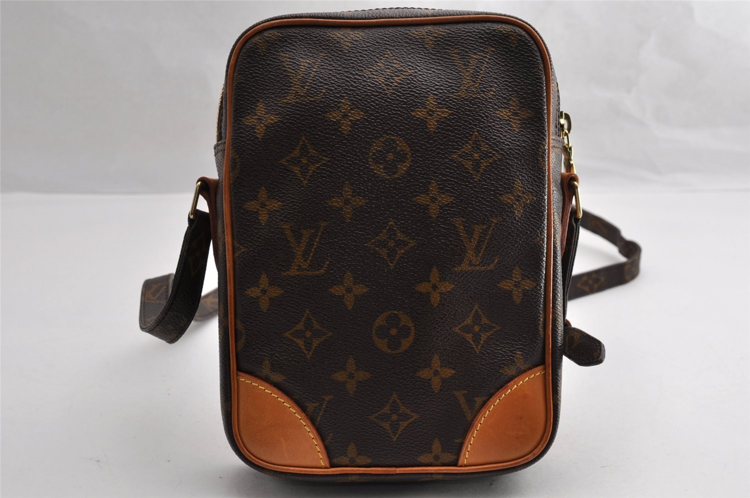 Authentic Louis Vuitton Monogram Danube Shoulder Cross Body Bag M45266 LV 5614I