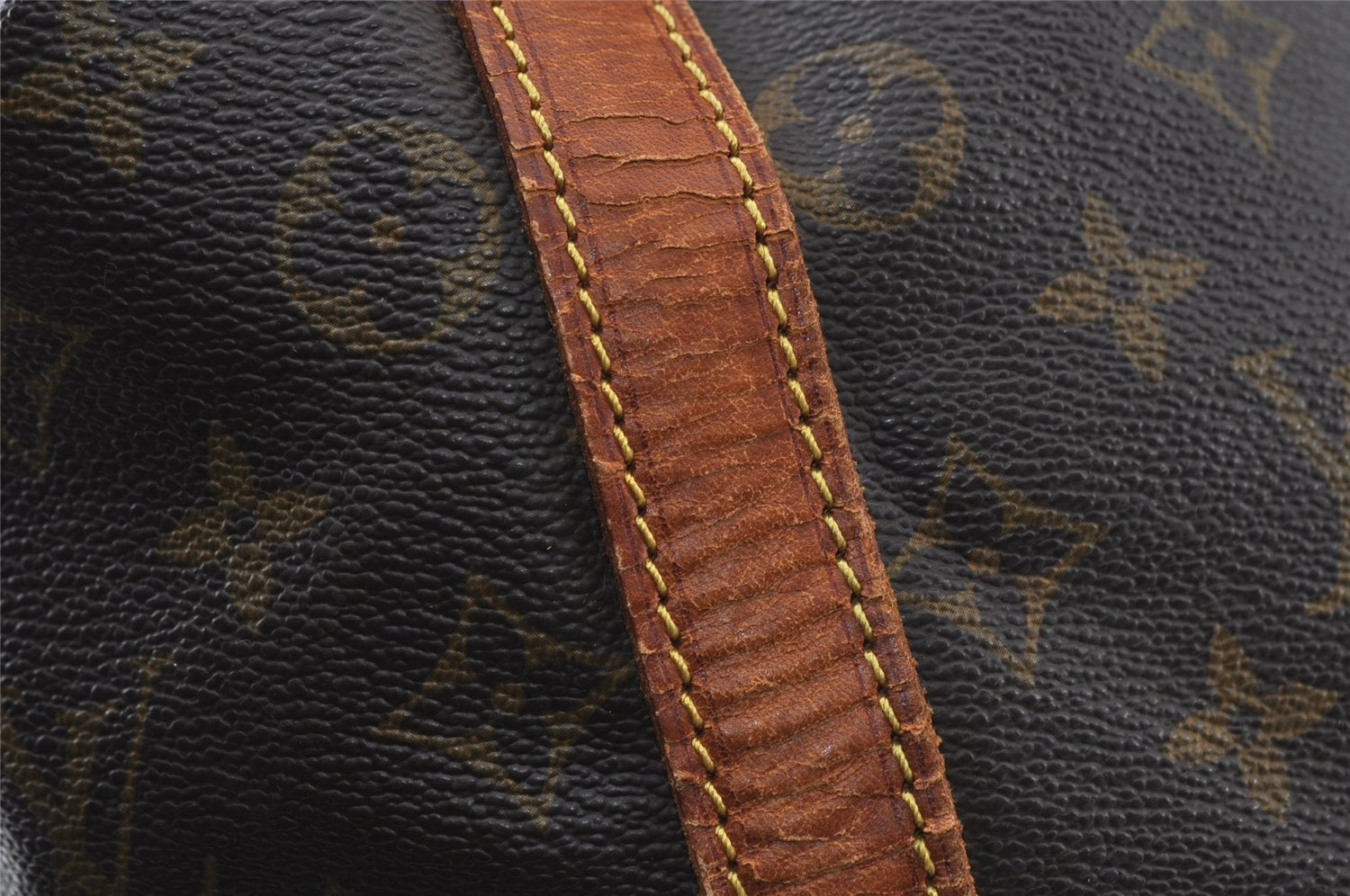 Authentic Louis Vuitton Monogram Petit Noe M42226 Shoulder Drawstring Bag 5615I