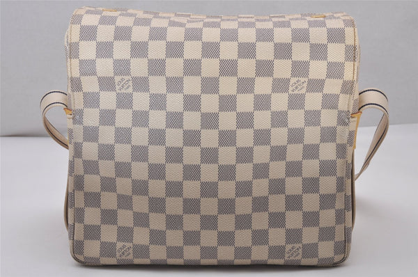 Authentic Louis Vuitton Damier Azur Naviglio Shoulder Cross Bag N51189 LV 5620I