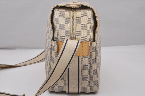 Authentic Louis Vuitton Damier Azur Naviglio Shoulder Cross Bag N51189 LV 5620I