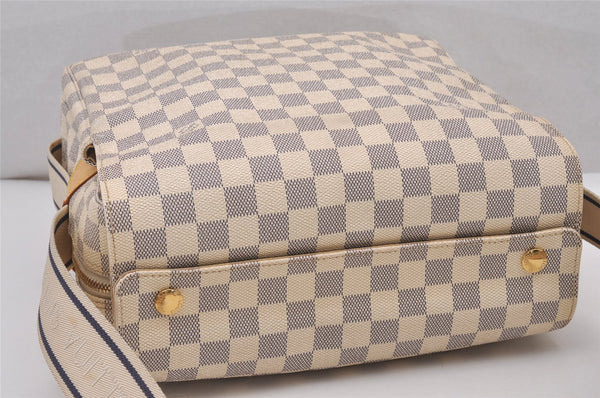 Authentic Louis Vuitton Damier Azur Naviglio Shoulder Cross Bag N51189 LV 5620I