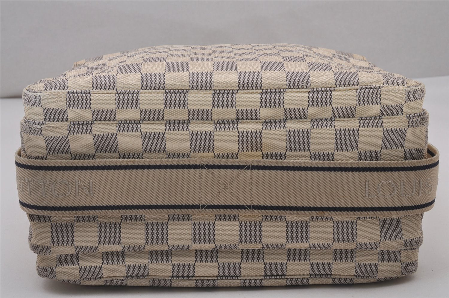 Authentic Louis Vuitton Damier Azur Naviglio Shoulder Cross Bag N51189 LV 5620I