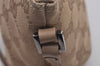 Authentic GUCCI Vintage Hand Bag Pouch Purse GG Canvas Leather 07198 Beige 5621I