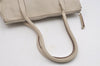 Authentic PRADA Vintage Leather Enamel Shoulder Hand Bag Purse White 5622I