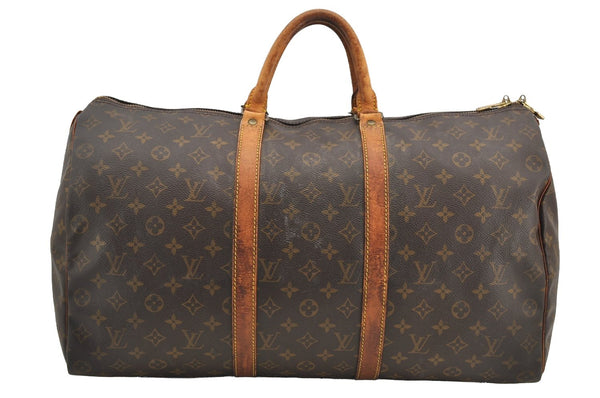 Authentic Louis Vuitton Monogram Keepall 50 Travel Boston Bag M41426 LV 5623I