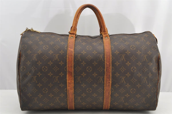 Authentic Louis Vuitton Monogram Keepall 50 Travel Boston Bag M41426 LV 5623I