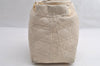 Authentic Christian Dior Diorissimo Cannage Hand Bag Leather White CD 5624I