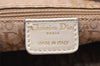 Authentic Christian Dior Diorissimo Cannage Hand Bag Leather White CD 5624I