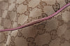 Authentic GUCCI Sukey Tote Bag GG Canvas Leather 296835 Brown Pink 5626C