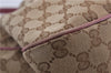 Authentic GUCCI Sukey Tote Bag GG Canvas Leather 296835 Brown Pink 5626C
