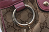 Authentic GUCCI Sukey Tote Bag GG Canvas Leather 296835 Brown Pink 5626C