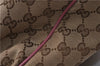 Authentic GUCCI Sukey Tote Bag GG Canvas Leather 296835 Brown Pink 5626C