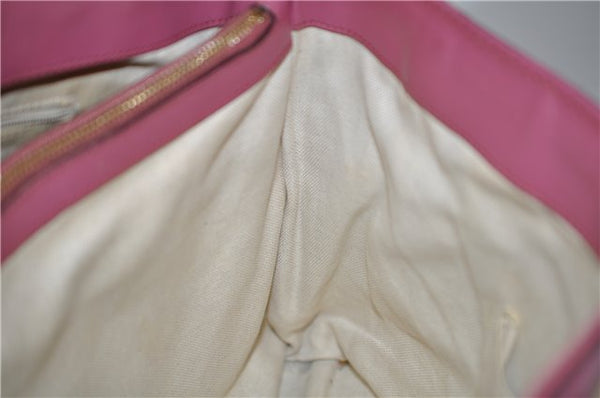 Authentic GUCCI Sukey Tote Bag GG Canvas Leather 296835 Brown Pink 5626C