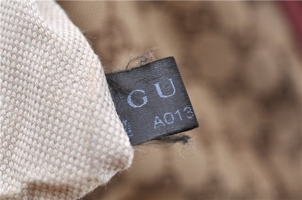 Authentic GUCCI Sukey Tote Bag GG Canvas Leather 296835 Brown Pink 5626C