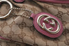 Authentic GUCCI Sukey Tote Bag GG Canvas Leather 296835 Brown Pink 5626C